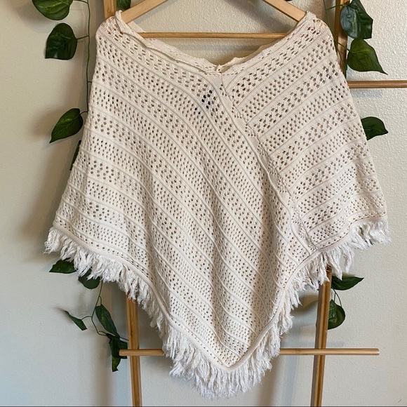 525 AMERICA knitted poncho sweater one size - Picture 3 of 10